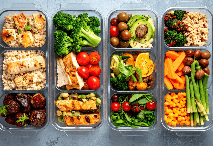 Comida semanal organizada en tuppers